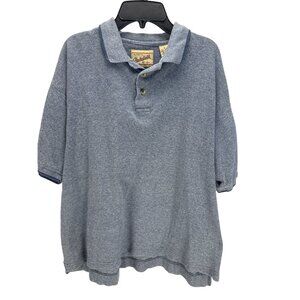 Chesterfield Polo Shirt Men’s M Blue Cotton Golf Casual Vintage Relaxed Fit